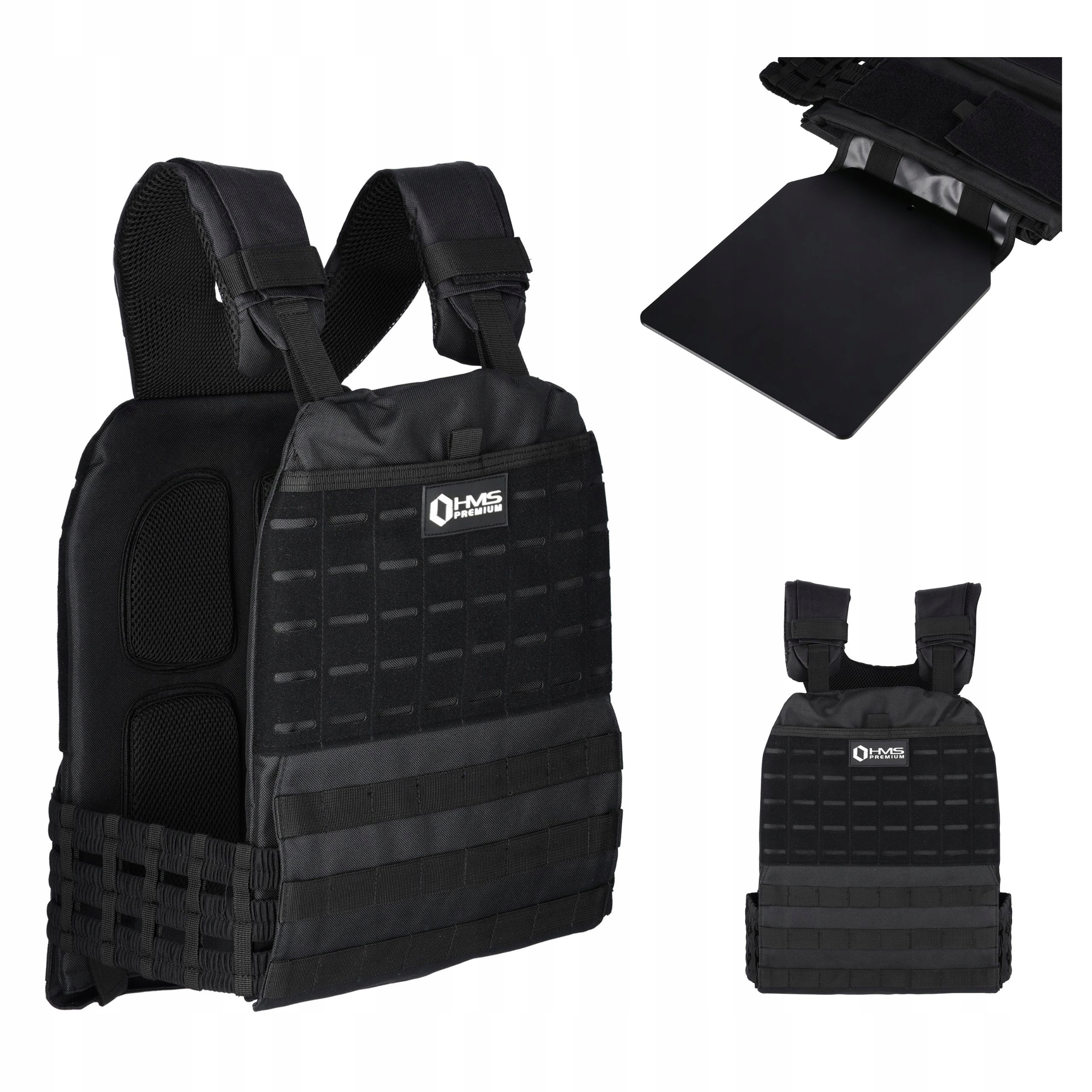 Pohodlná tréninková zátěžová vesta pro silové cvičení 6,5 kg Hms