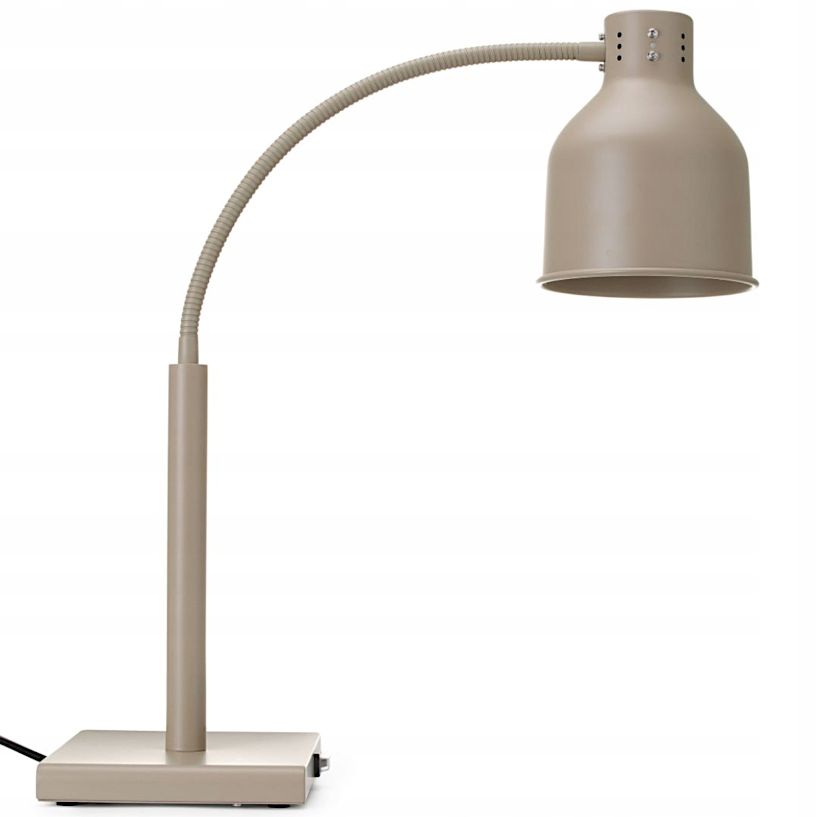 Stolní topná lampa pro ohřívání pokrmů, ohebná, 250 W béžová