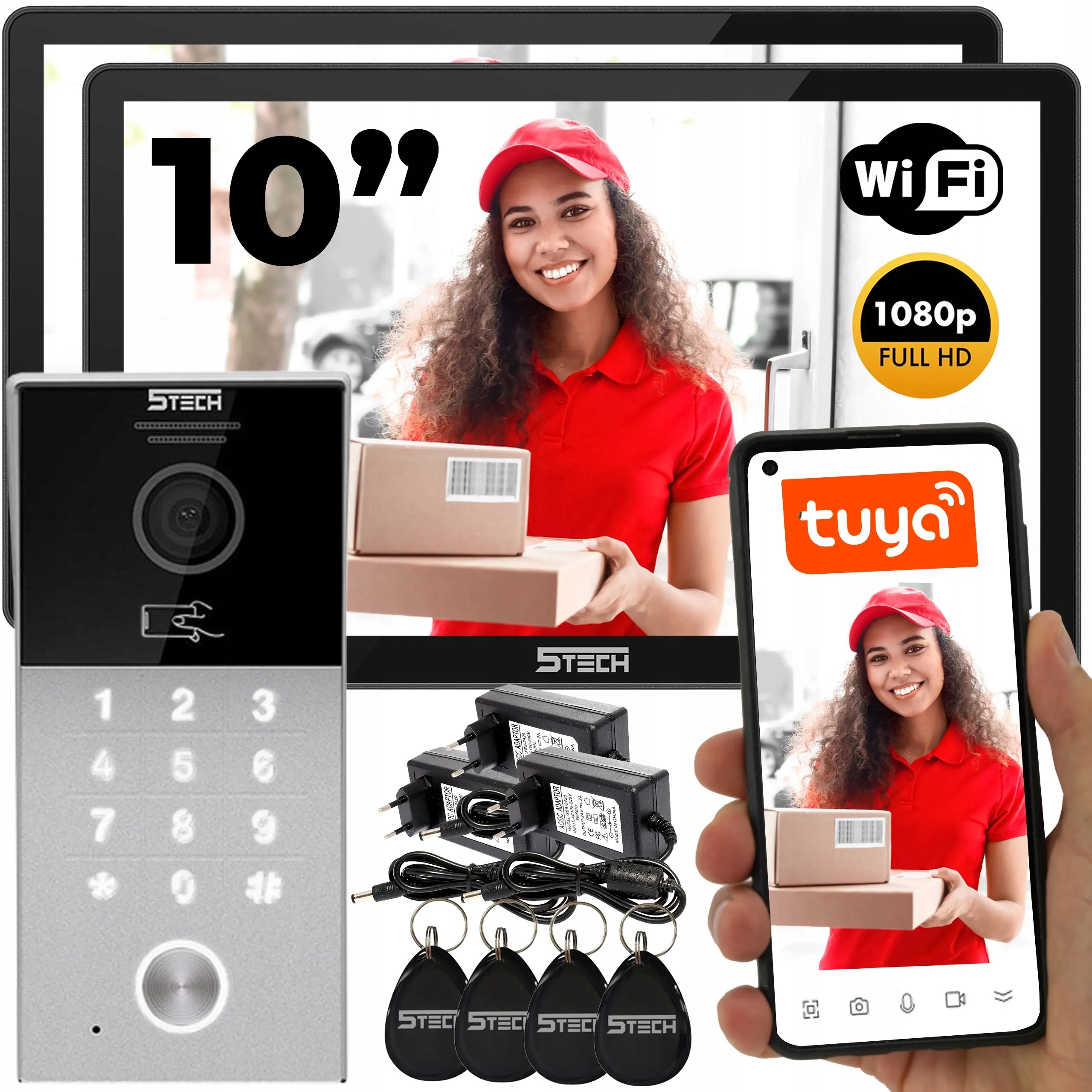 Wideodomofon 5Tech z monitorem 10 cali