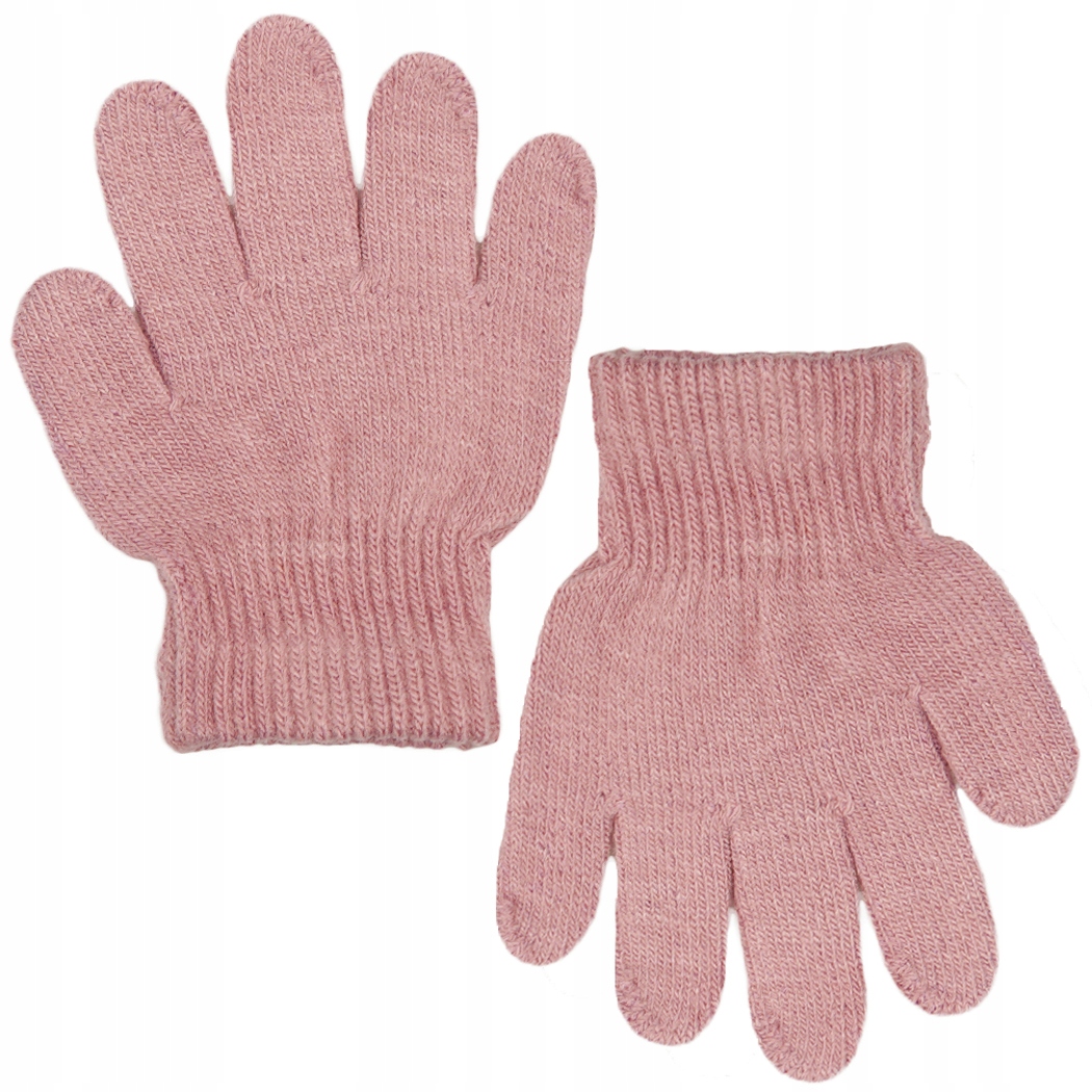 

Rękawiczki 5P róż gładkie dziecięce 12cm r.2/3l