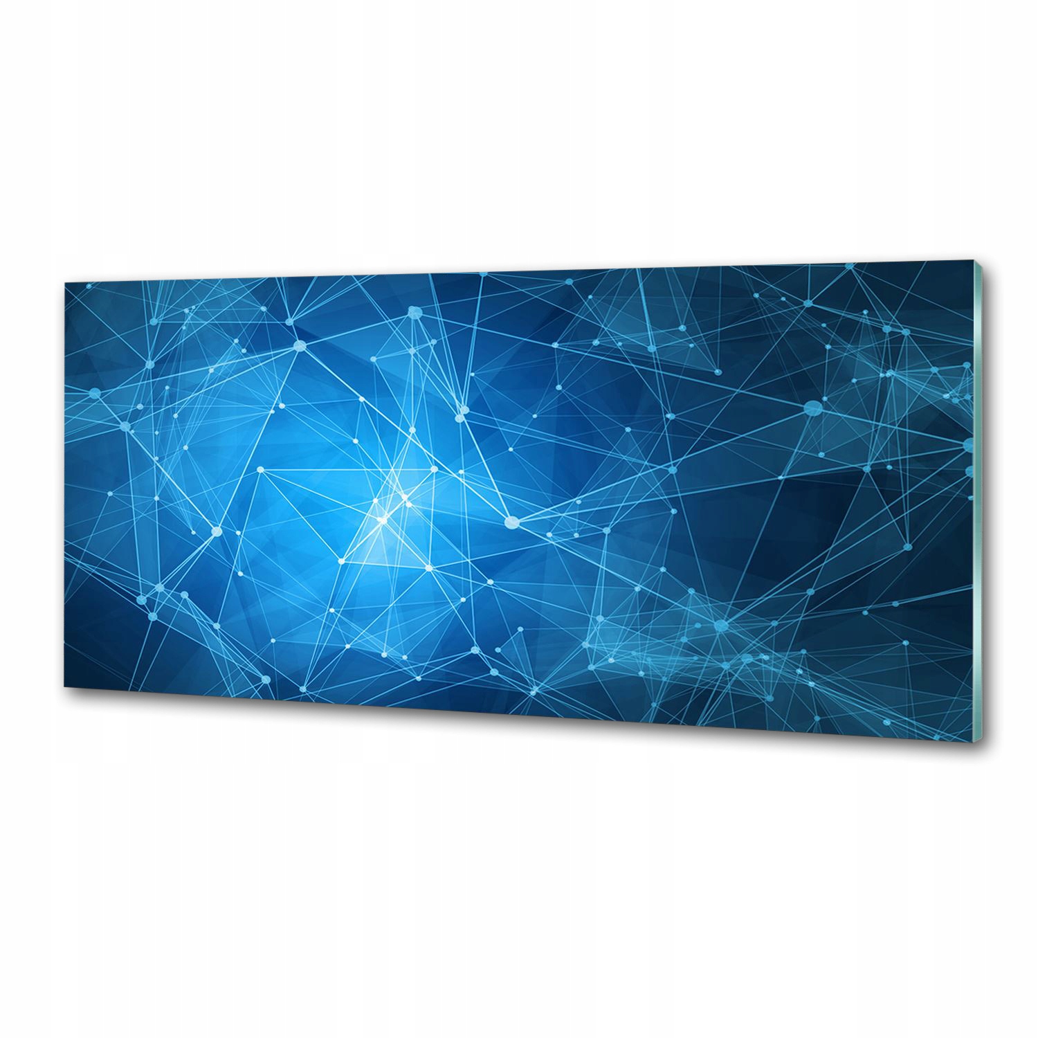 Panel do kuchyne Modré línie 125 x 50 cm Lepidlo