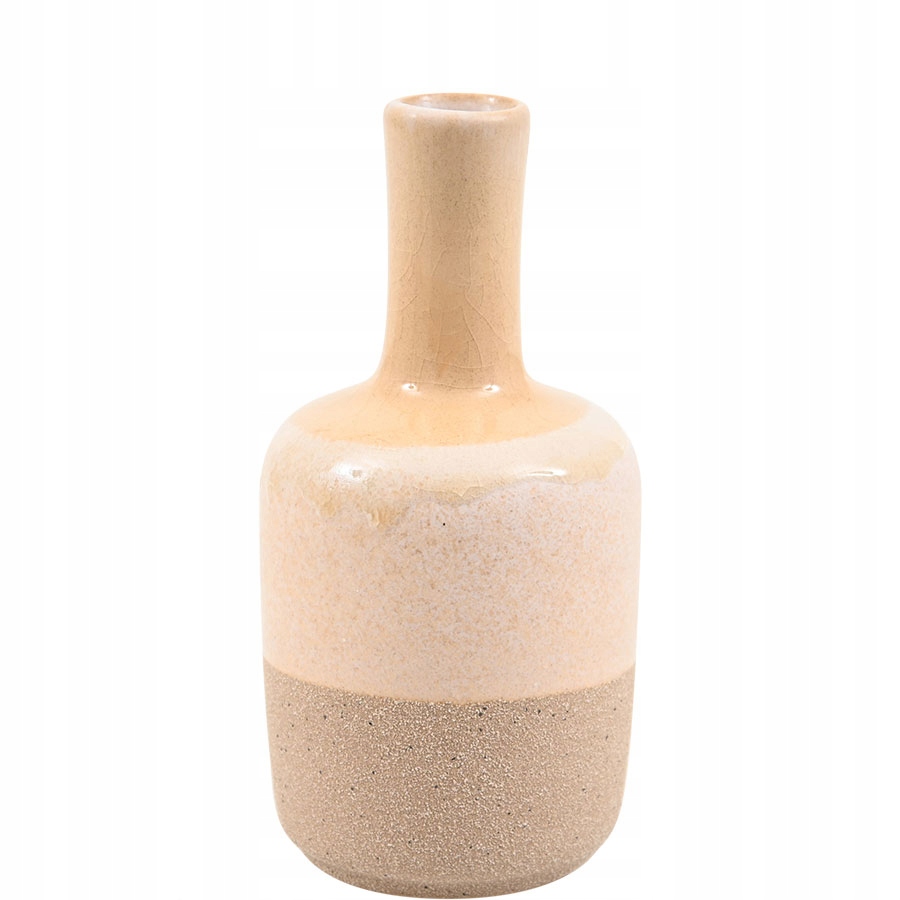 

Wazonik Ceramiczny Beżowy Ozdobny 13,5X6,5CM