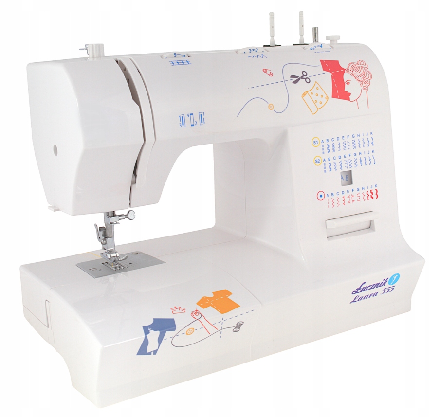 Maszyna do szycia domowa Łucznik Laura 555 MAS0189 Led