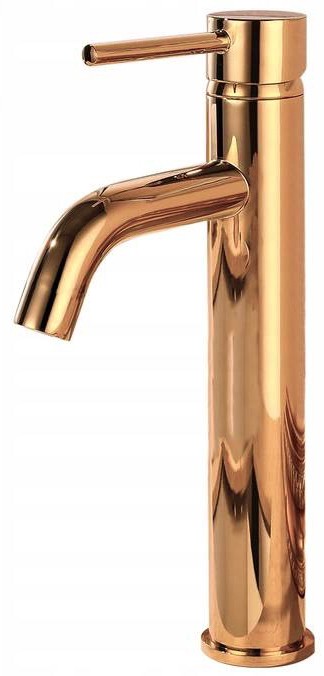 Umývadlová batéria Lungo Rose Gold Vysoká