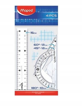 

Zestaw geometryczny Maped 4 elementy, 15 cm