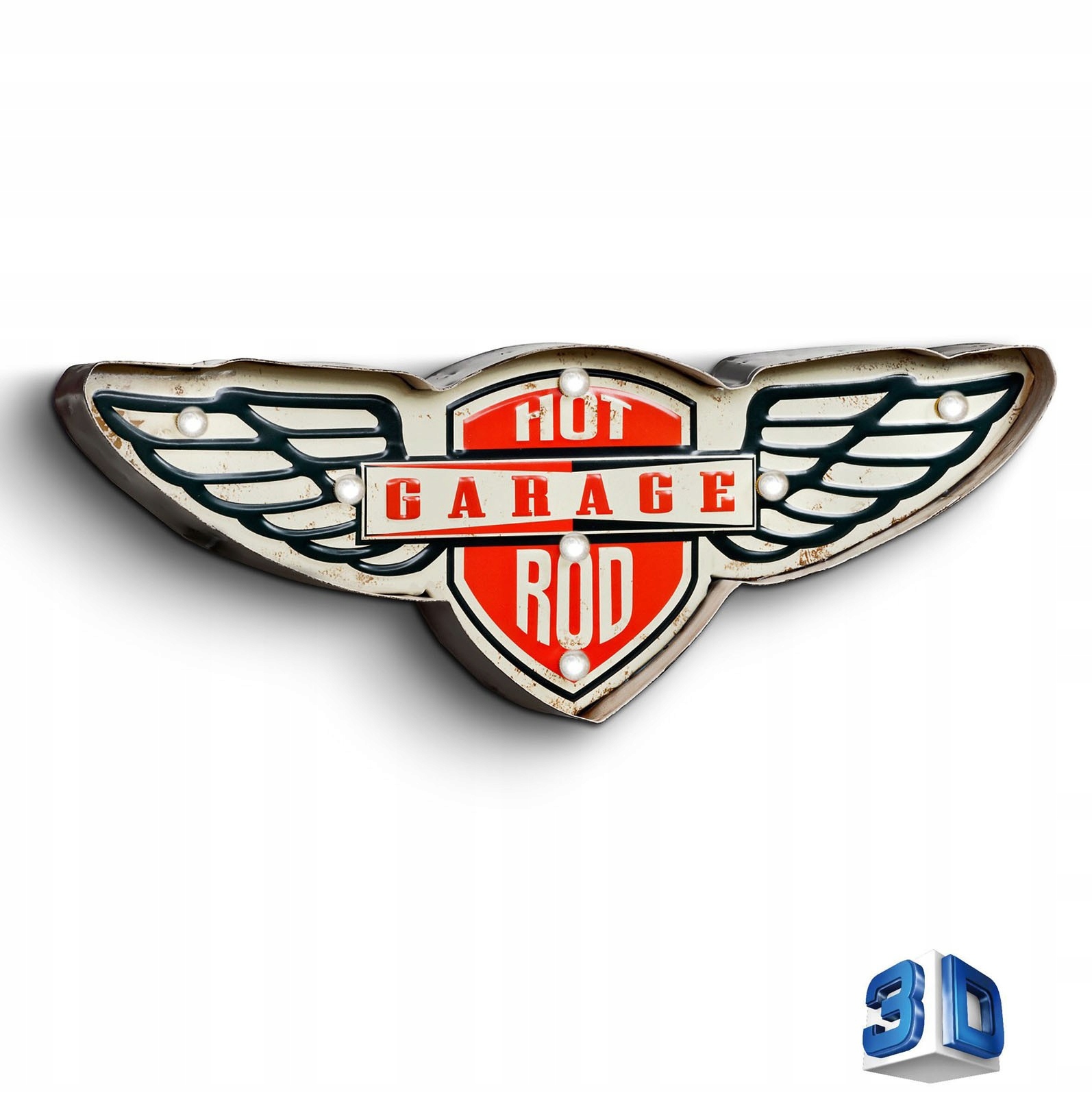 

Podświetlany Szyld 3D, Hot Rod Led, Usa