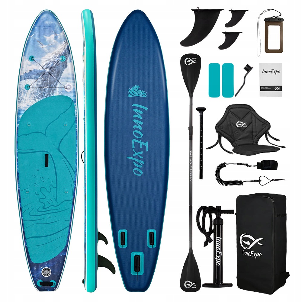 Sup Deska InnoExpo Nafukovací 350 x 83 x 15 CM Nosnost 200 kg Příslušenství