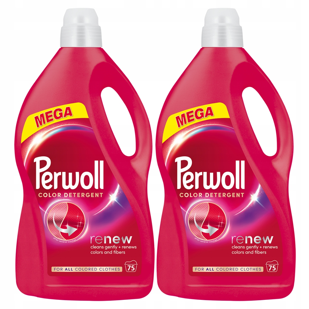 Levně Perwoll Renew Color Tekutý prací prostředek na barvu 2x3,75l 150 praní