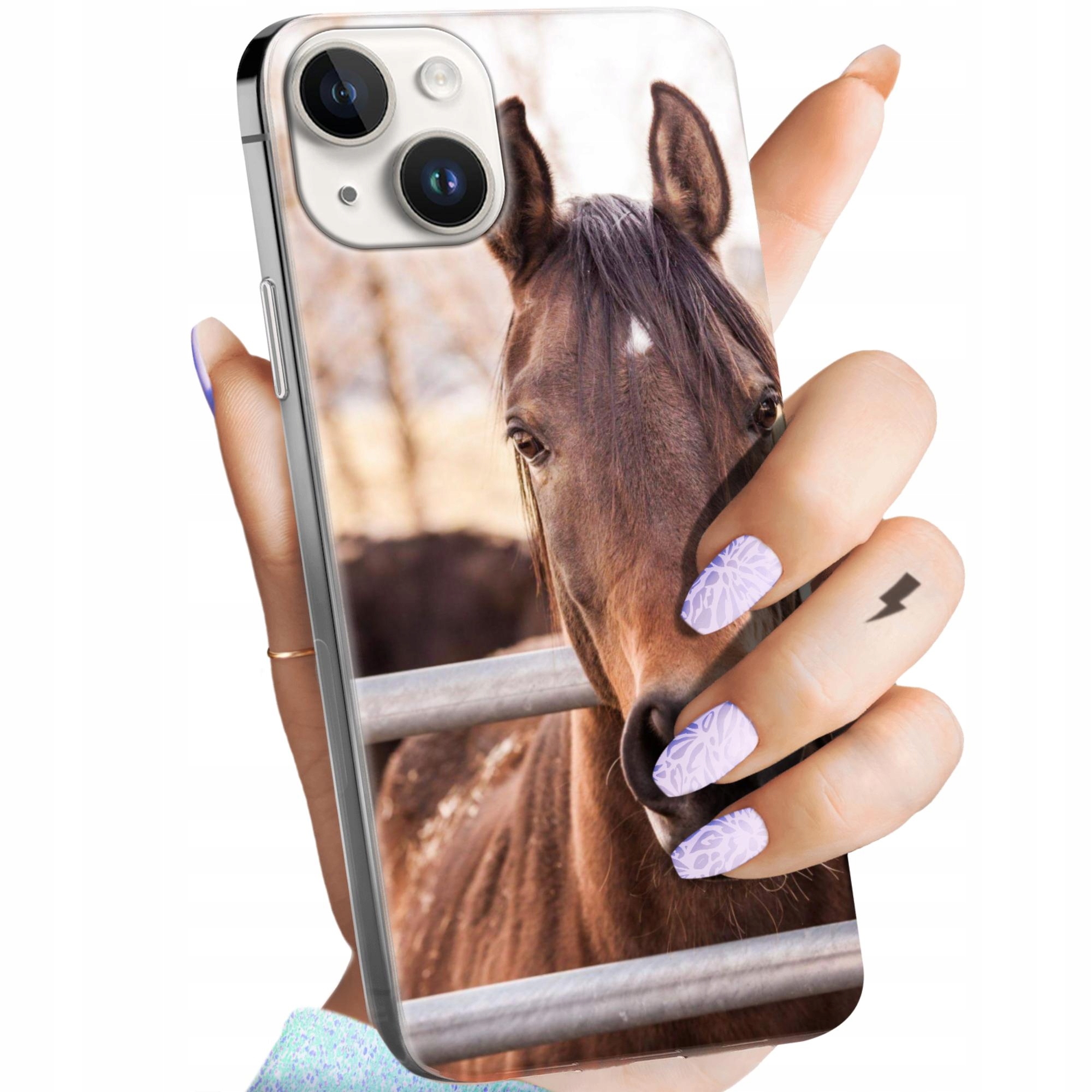 Etui Do Iphone 14 Plus Konie Kuce Pegazy Obudowa Pokrowiec Case