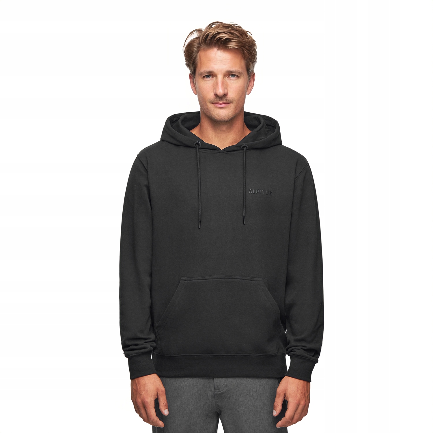 Bluza męska Alpinus z kapturem czarna 2XL