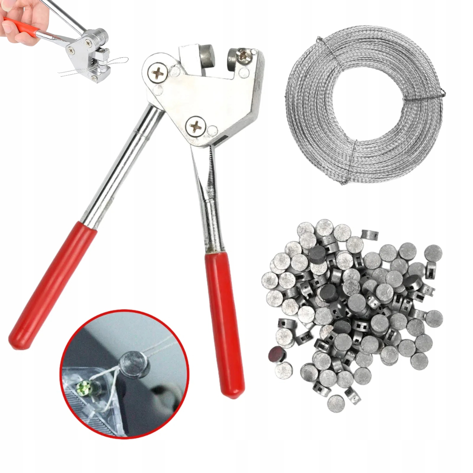 Plombovač Krimpovač Kleště Plomby Plomb 9X 20 Ks Krimpovač