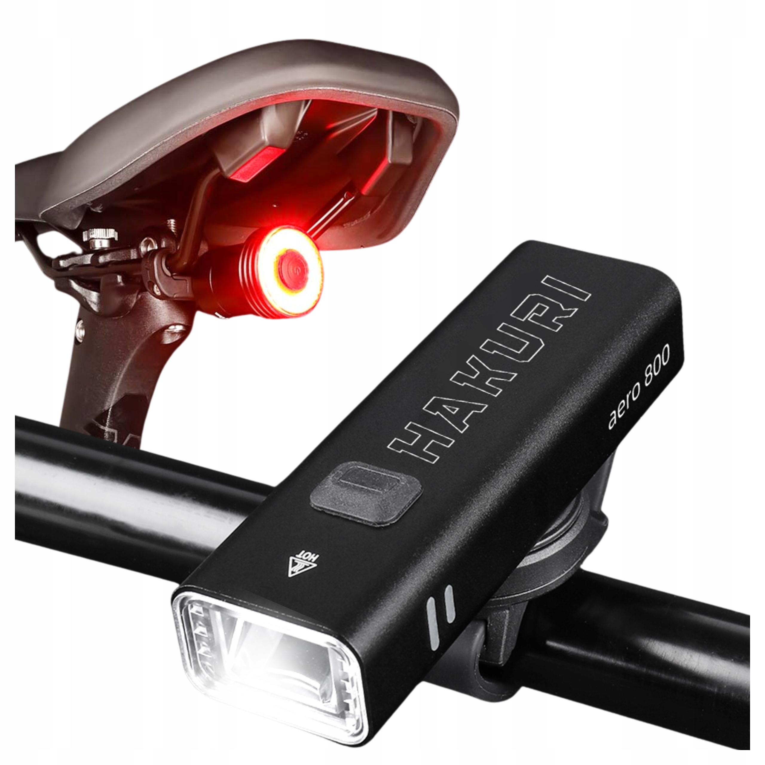 Cyklistická lampa Přednai A Zadní osvětlení jízdního kola Set 2x Led světlo