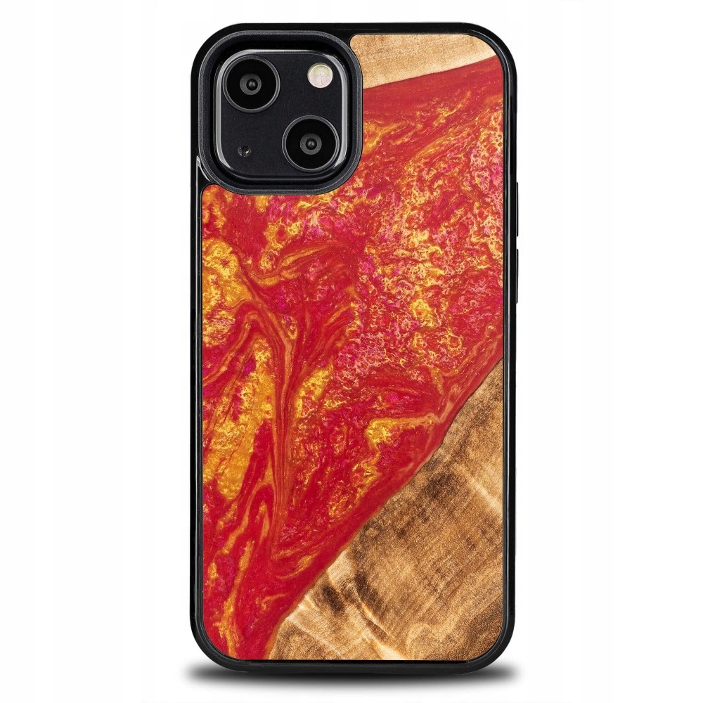 Pouzdro Bewood Unique pro iPhone 13 Mini Neonové Paříž