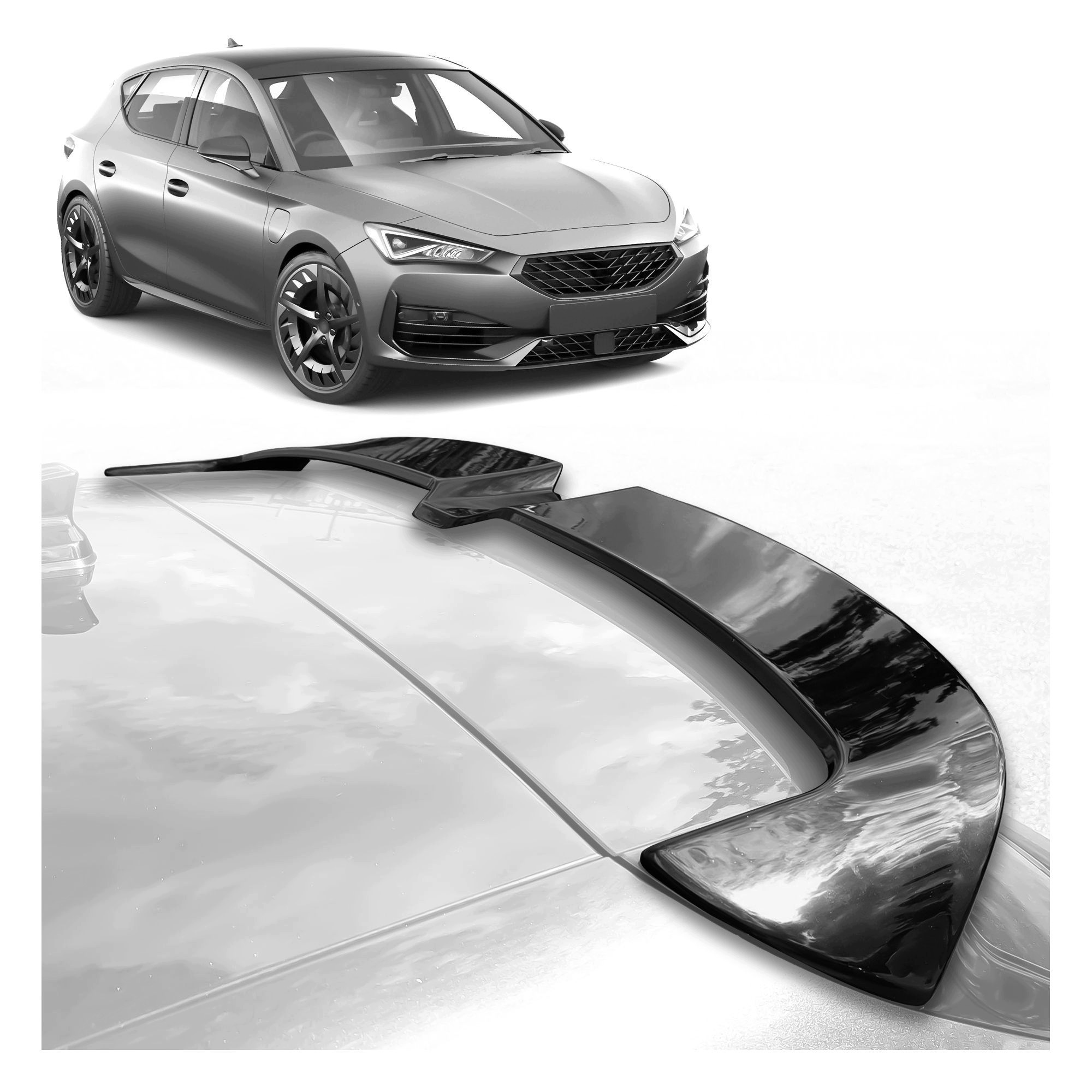 Střešní spoilerová stříška pro Cupra Leon I 2021- Hatchback