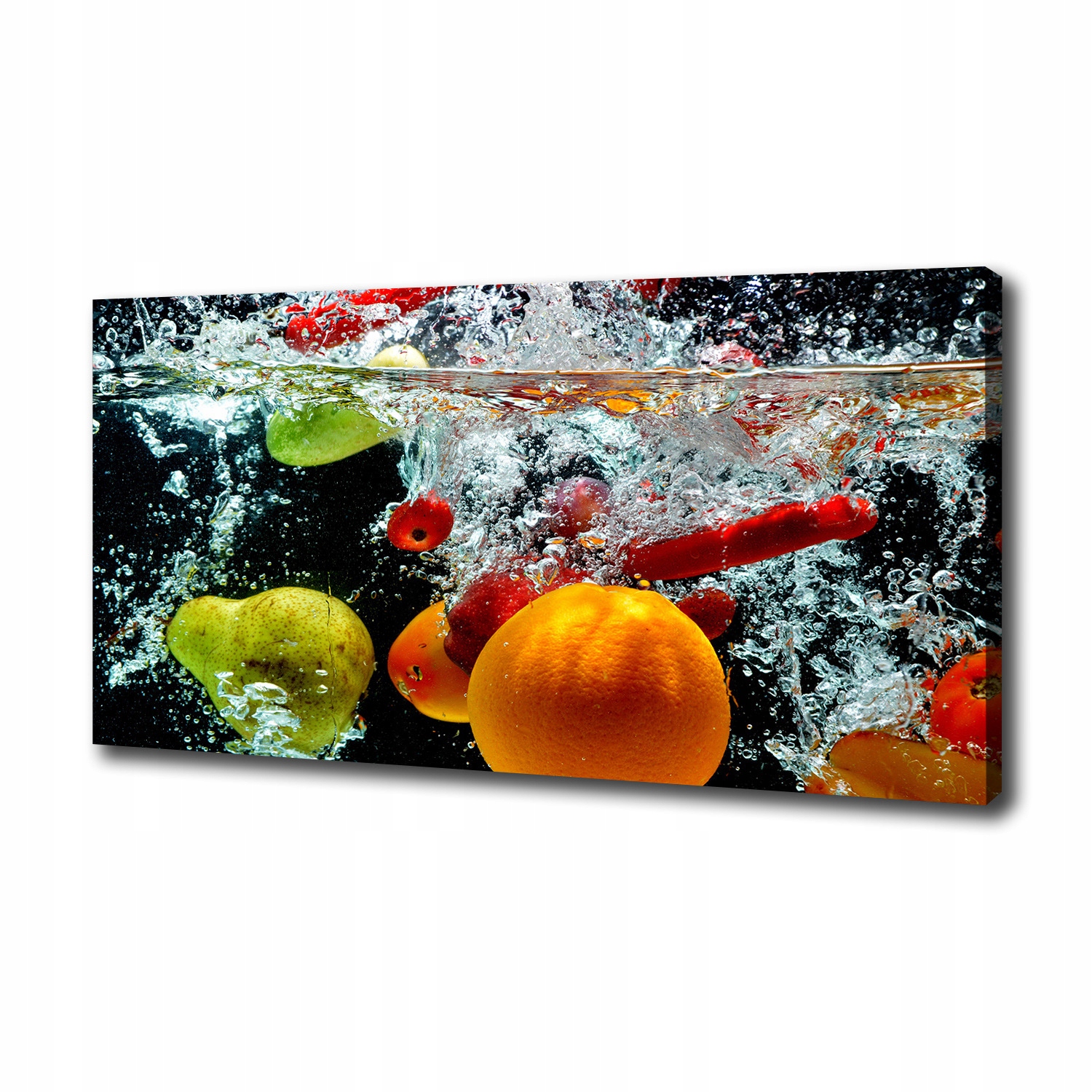 

Foto obraz na płótnie Owoce pod wodą 100x50 cm