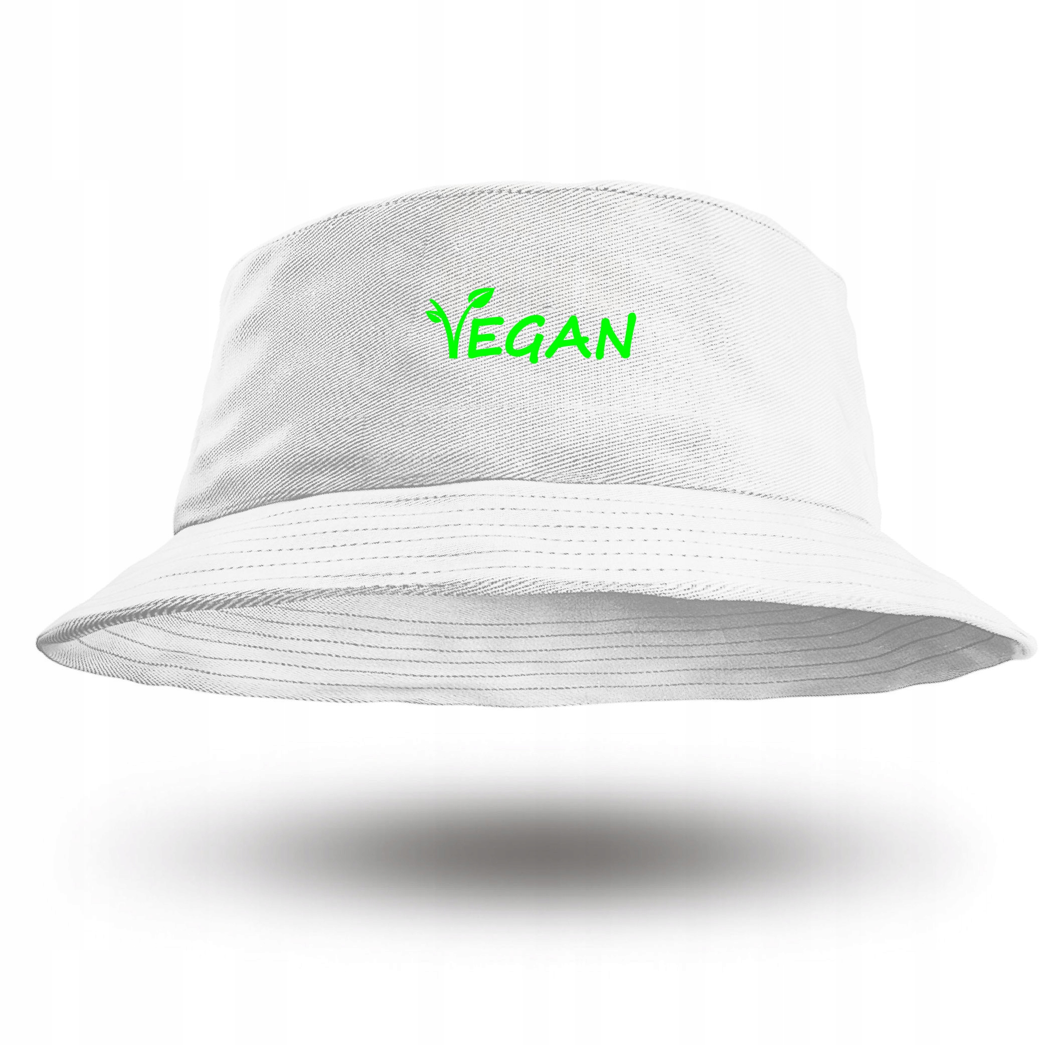 

Biały Bucket Hat Vegan Kapelusz Wegan Zwierzęta