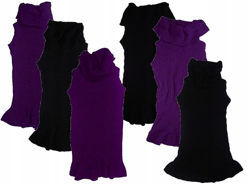 SUKIENKA WŁOSKA CIEPŁA TUNIKA SWETER GOLF SZALOWY