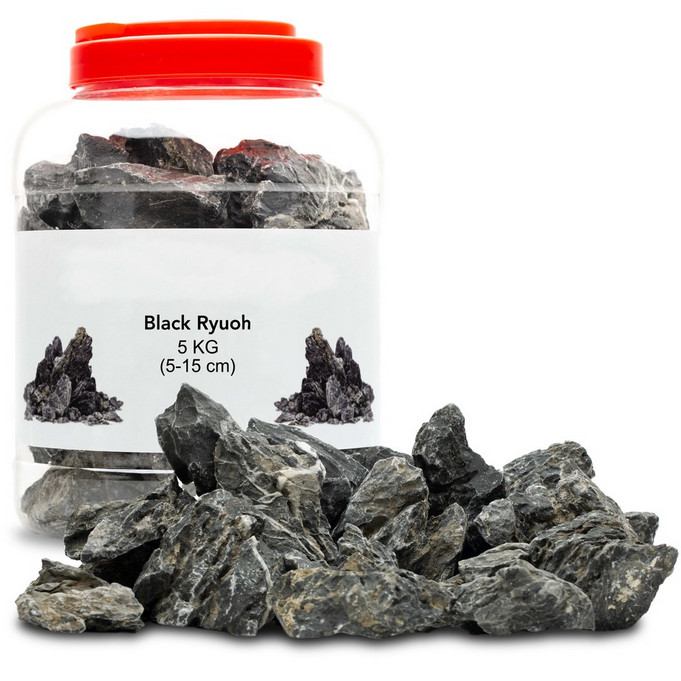 

Black Ryuoh Stone 5kg Skała dekoracja