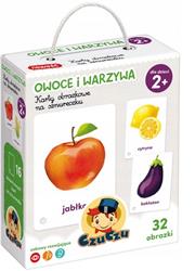 

Karty obrazkowe na sznureczku Owoce i warzywa