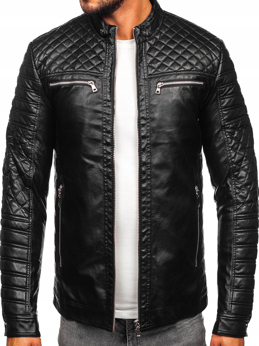 

Kurtka Skórzana Biker Czarna 11Z8002 Denley_xl