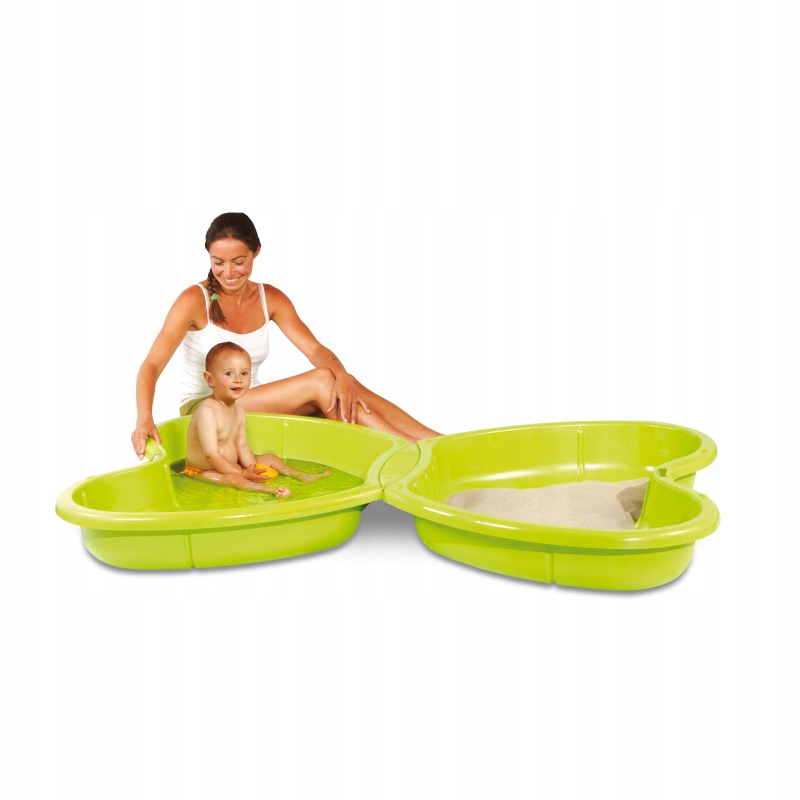 

Smoby Piaskownica Motylek 2W1 Basen Zamykana Ziel