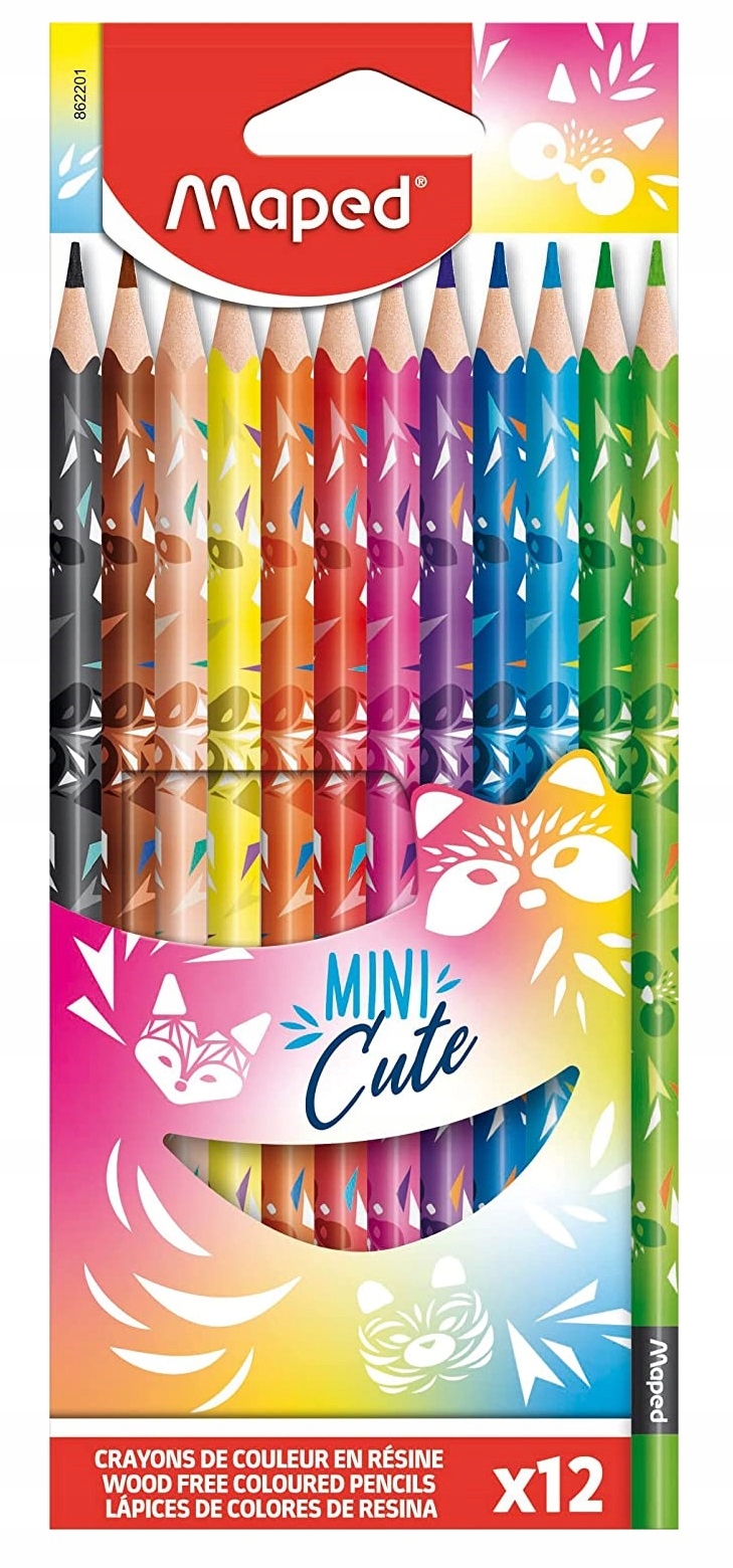 

Kredki Ołówkowe Trójkątne Mini Cute