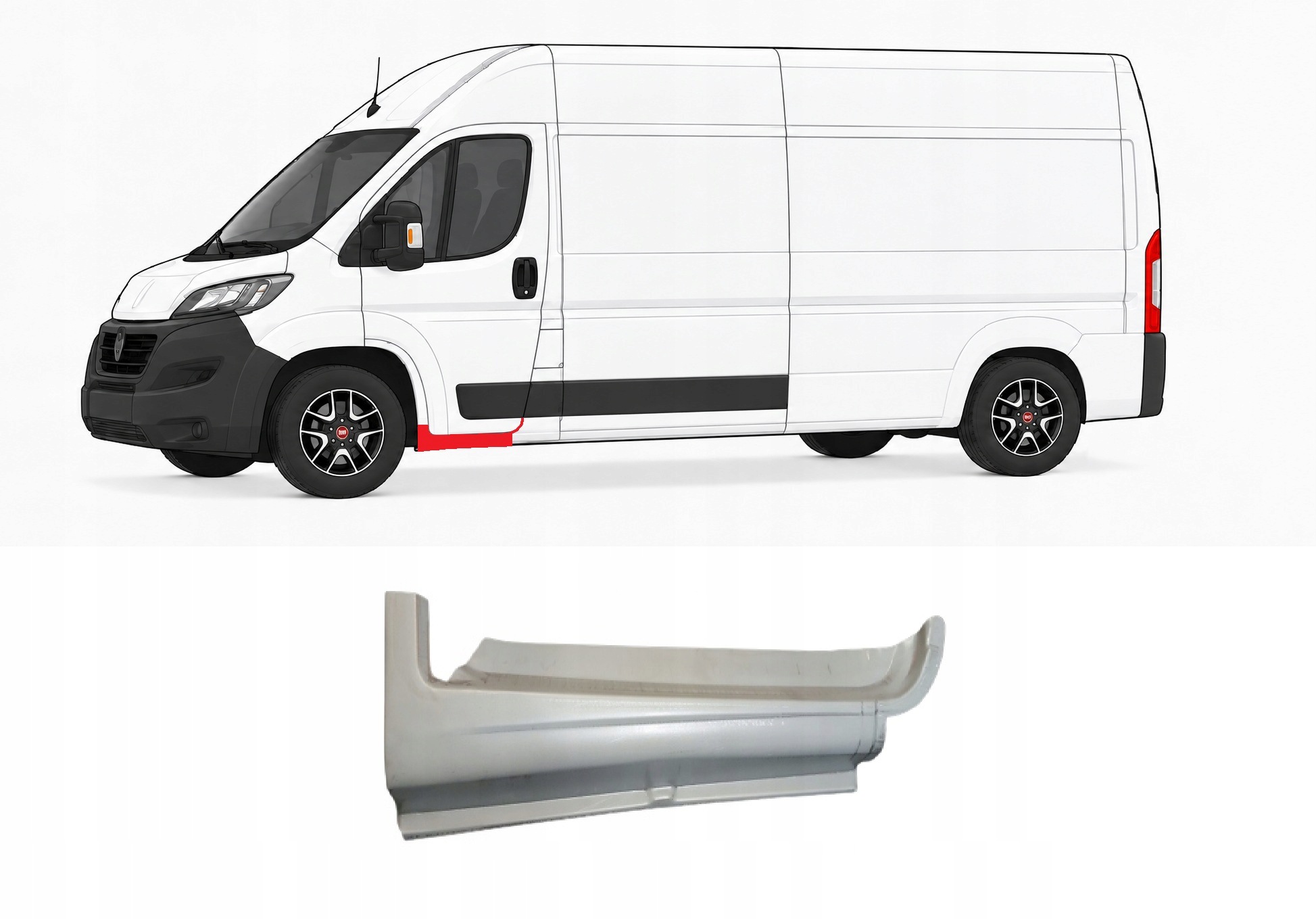Fiat Ducato 06- Práh Pod Přední Dveře Levý