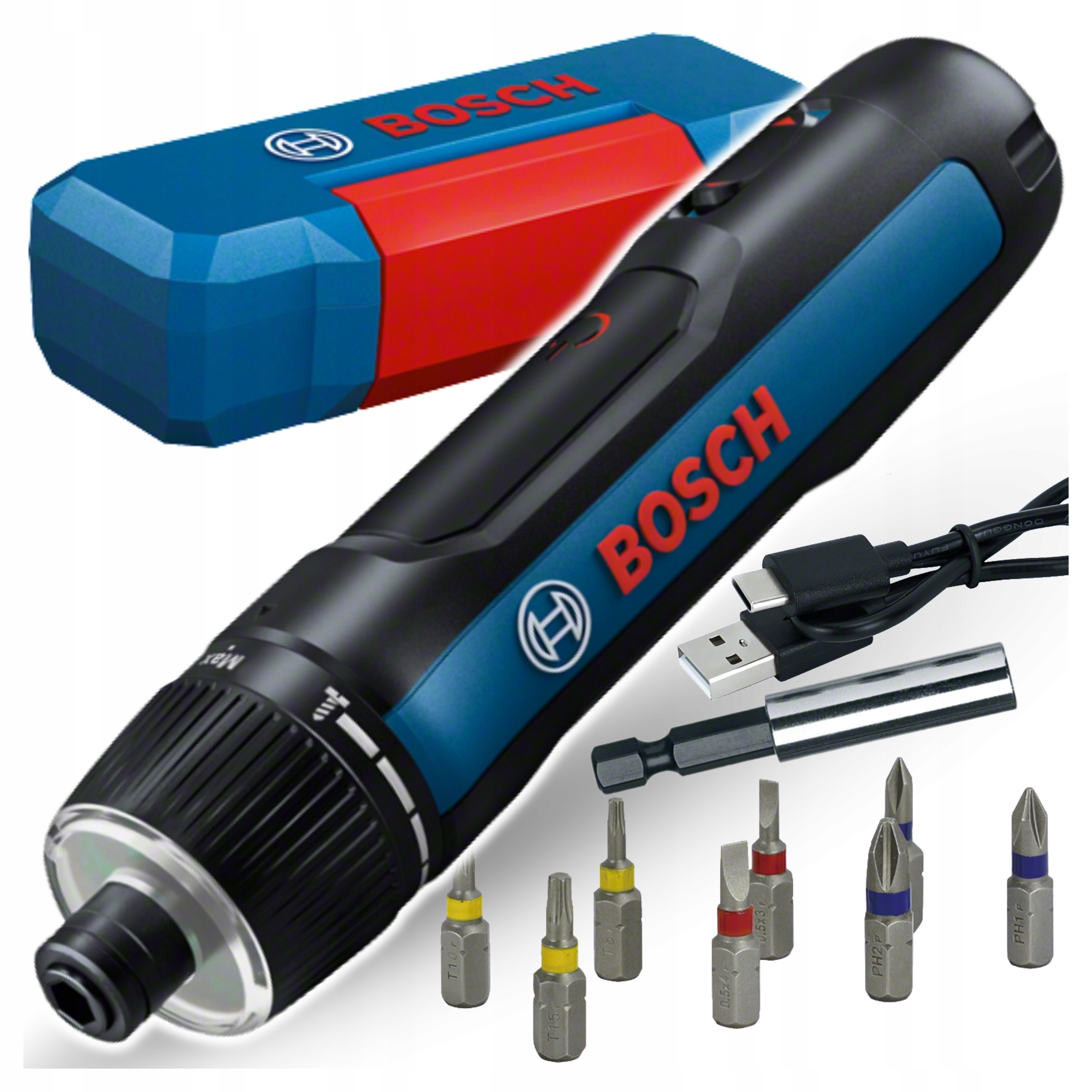 Bosch Professional Go 3 Kit Wkrętak akumulatorowy 9x osprzęt 06019H2201