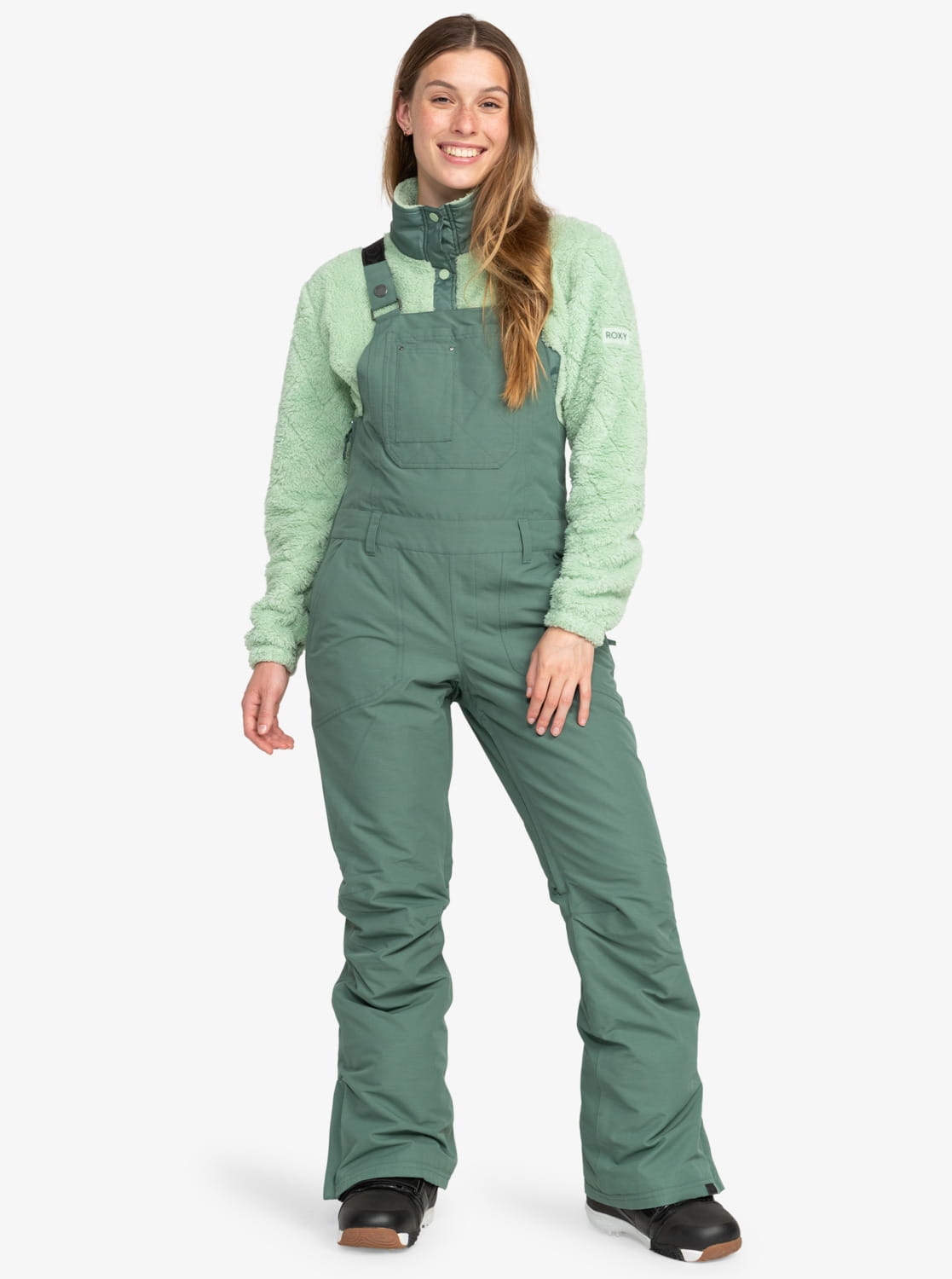 Roxy Rideout dámské nepromokavé lyžařské kalhoty s ramenními popruhy