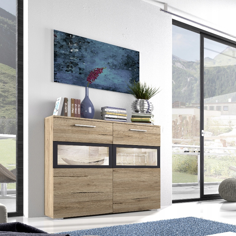 Komoda Raviel San remo s Led osvětlením