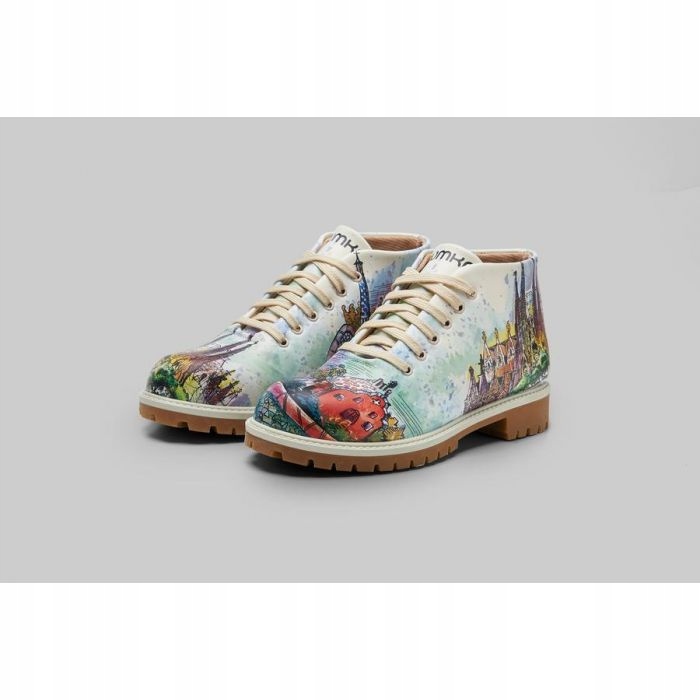 Kotníkové Boty Na Nízkém Podpatku, Veganské, Barevné, Gaudi