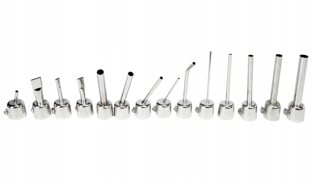 Sada 14 trysek pro pájení a svařování plastů