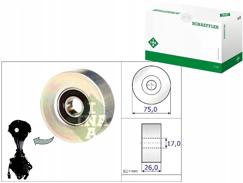 Rolka Vícedrážkového Řemene Citroen 1,6 Vti 08- C4 C5 D