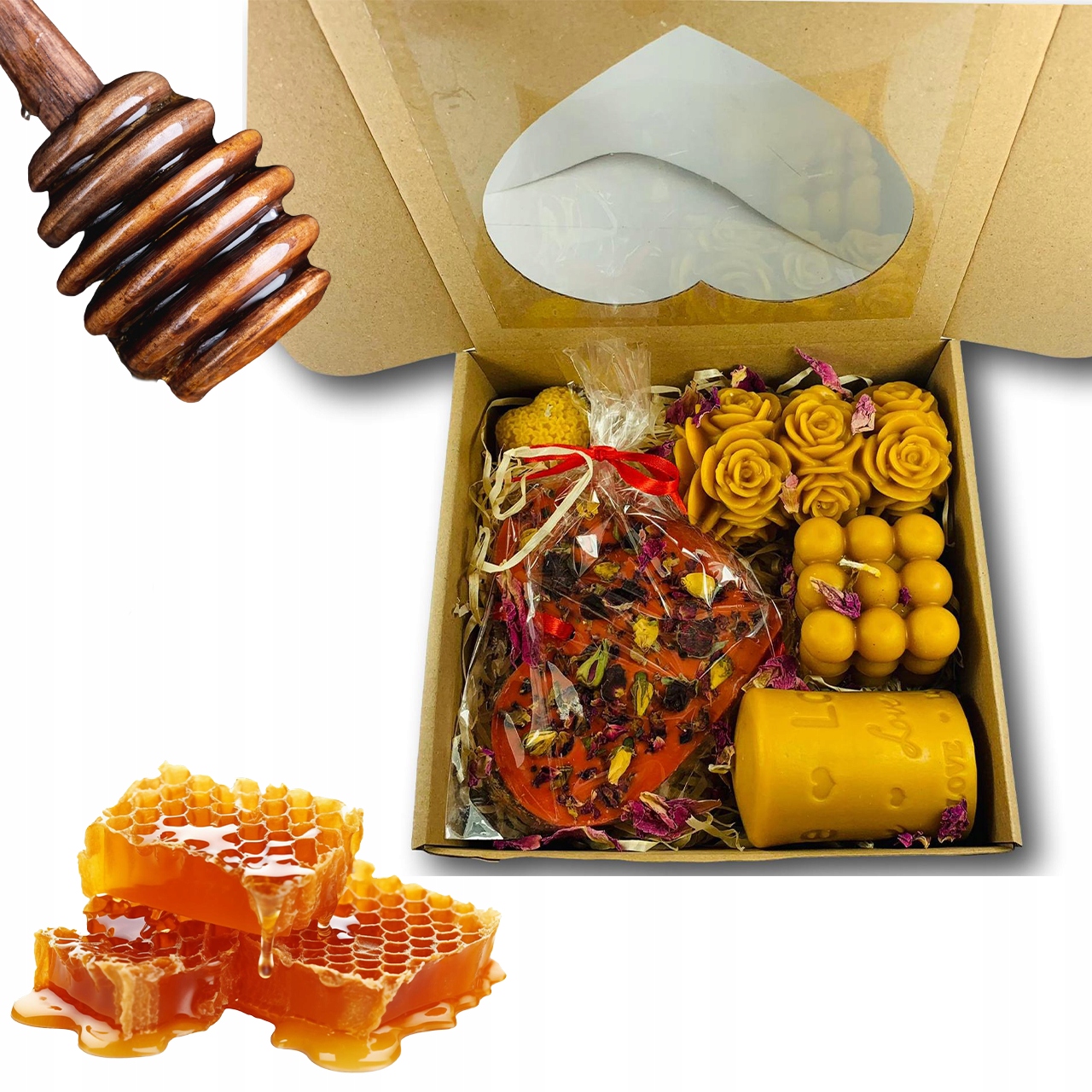 Vánoční Dárek Vosk Z Včelího Vosu Vonná Deska Srdce