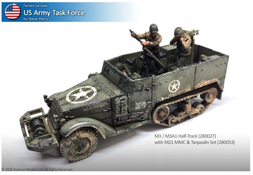 Rubicon Models - M3/M3A1 Expansion - M21 MMC & Tarpaulin Set Stan opakowania oryginalne
