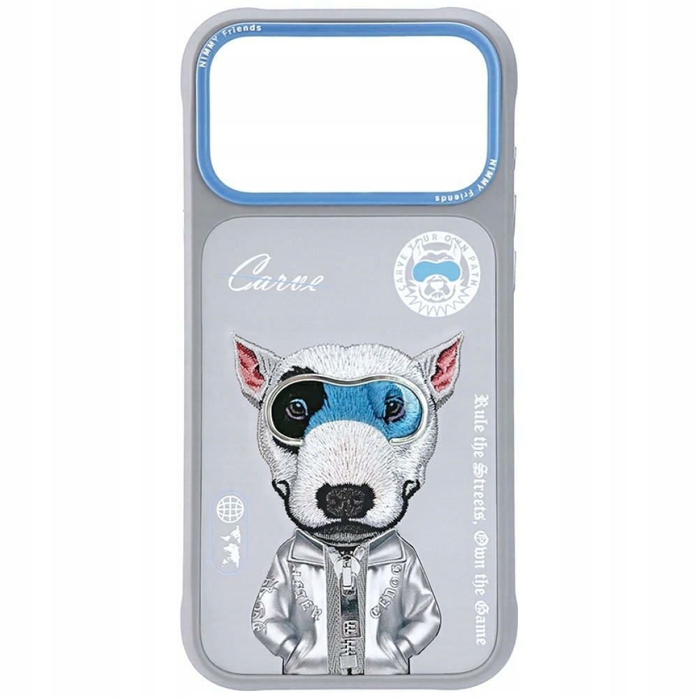 Etui Nimmy Cool&Cute 2. 0 nag na iPhone 17 Pro szare Nimmy