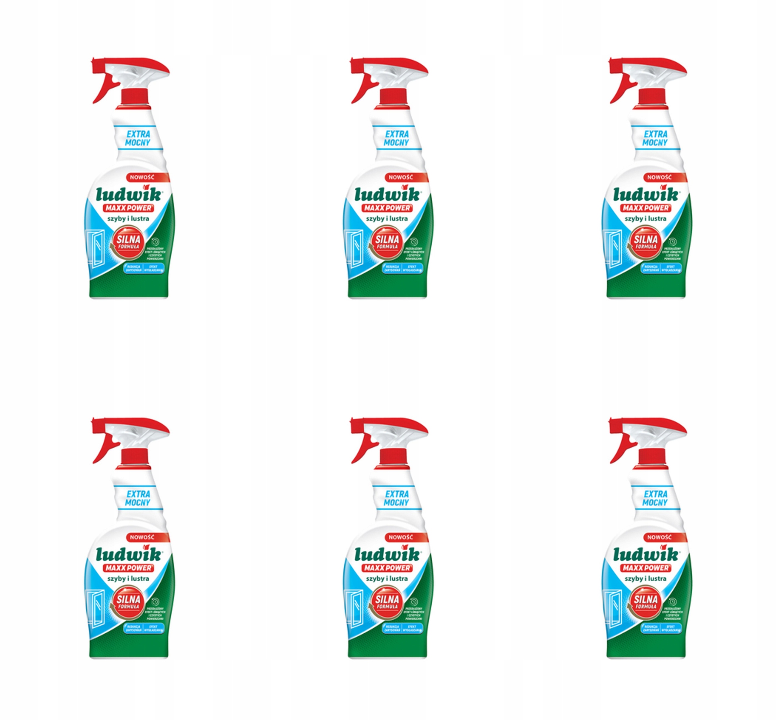 Ludwik Maxx Power skla a zrcadla 750 ml X6