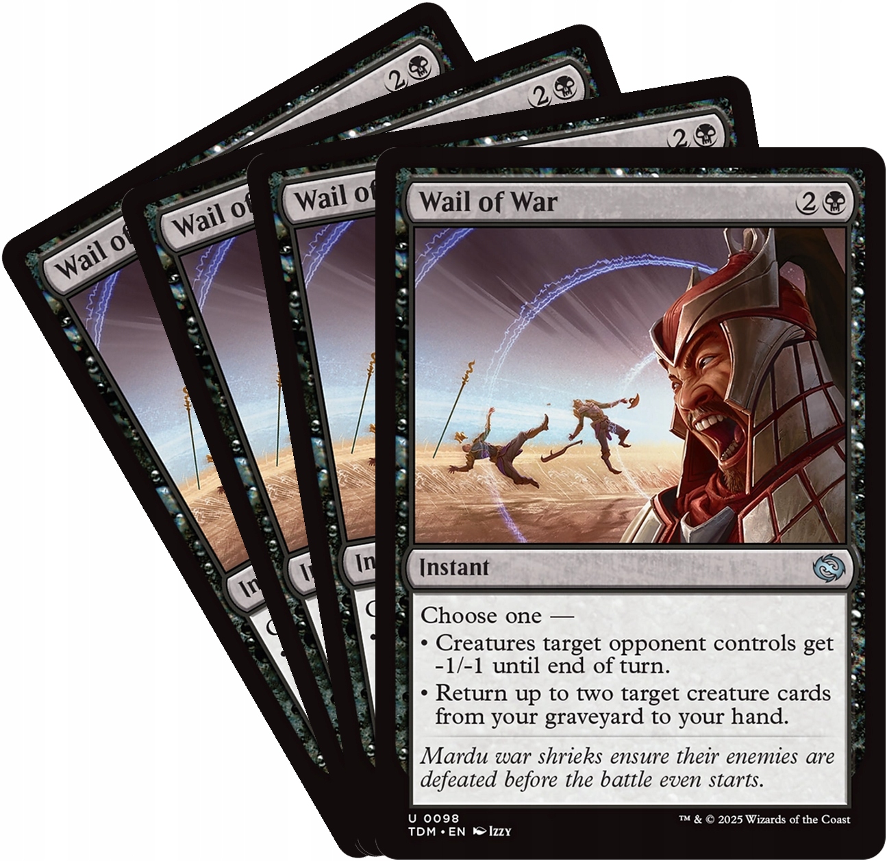 [mtg] Playset: 4x Wail of War (tdm)