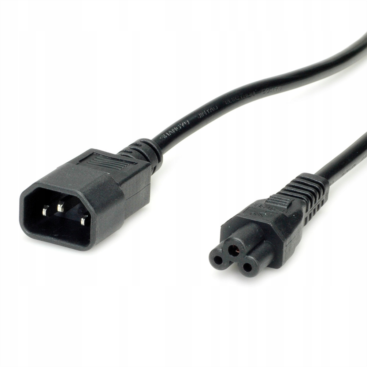 

Kabel przewód zasilający IEC320 C14-C5 czarny 1,8m