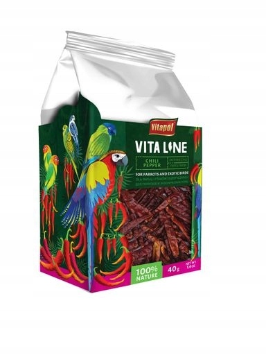 6 x Vitapol Vitaline Chilli paprika pamlsek pro papoušky 40 g