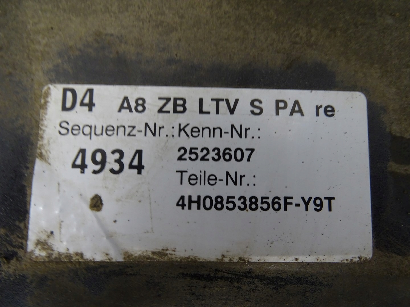 moulding threshold threshold AUDI S8 D4 LIFT 4H0853856F LY9T