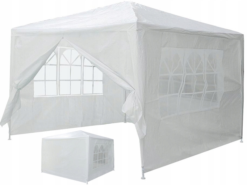 

Pawilon Handlowy Namiot 3x3 m 4 Ścianki Zamykany