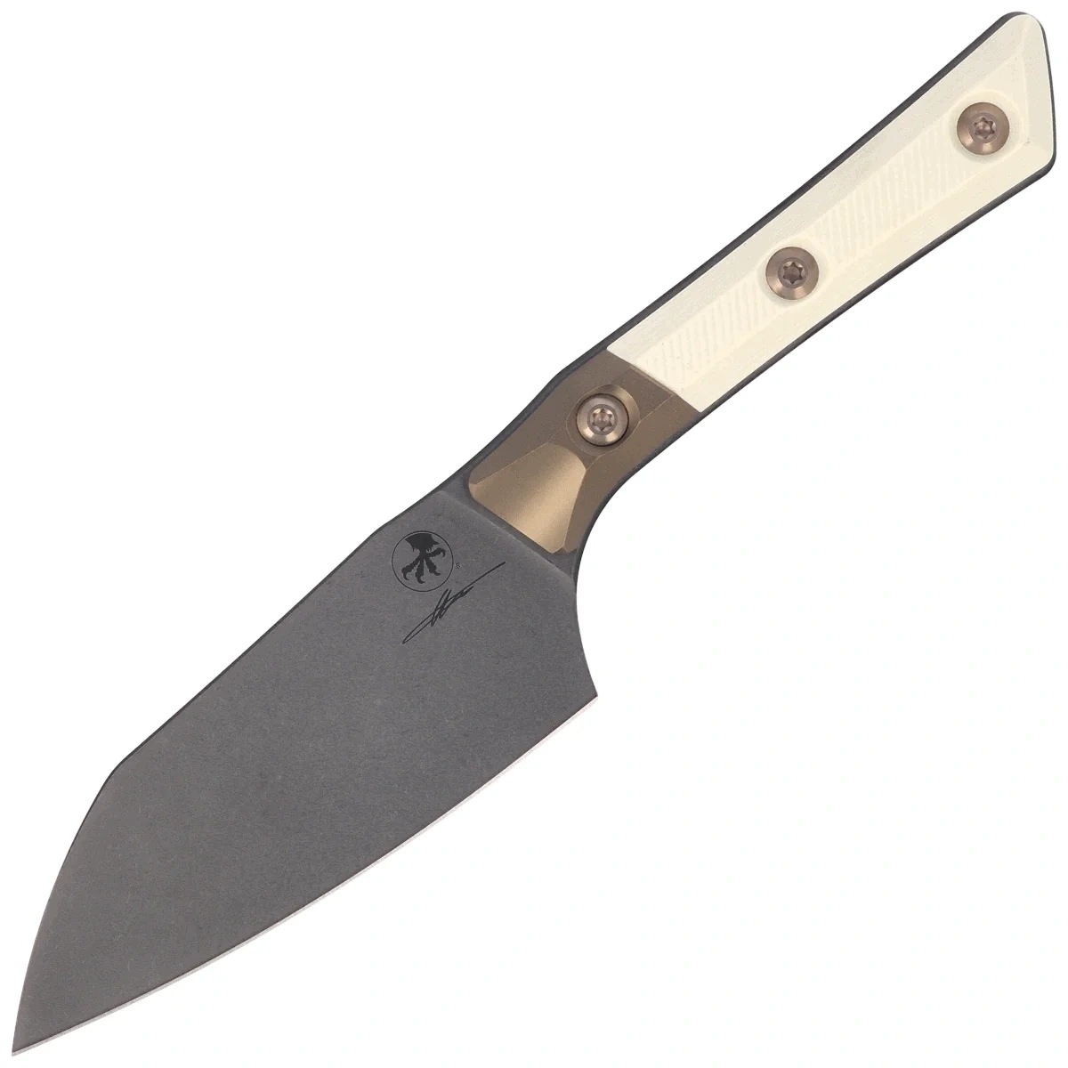 Univerzálny kuchynský nôž Microtech Santoku 4,2" oceľ Böhler M390MK Krytka