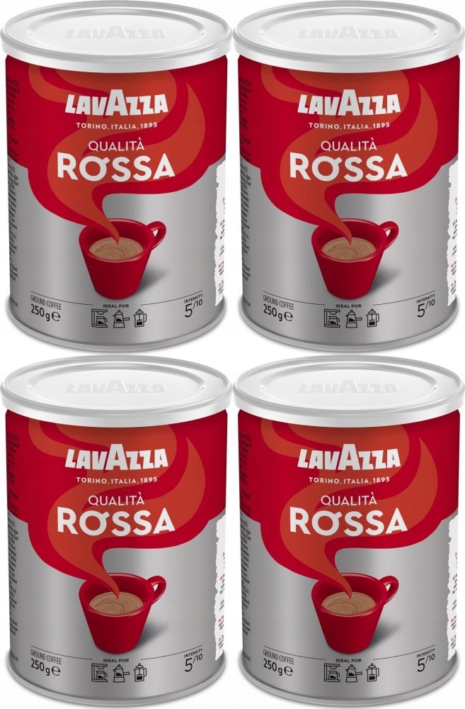Kawa mielona Lavazza Qualita Rossa puszka 250g x4