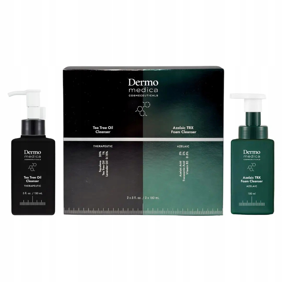 Zestaw Dermomedica Tea Tree Oil Cleanser+ Azelaic Trx Foam Cleanser 2x150ml