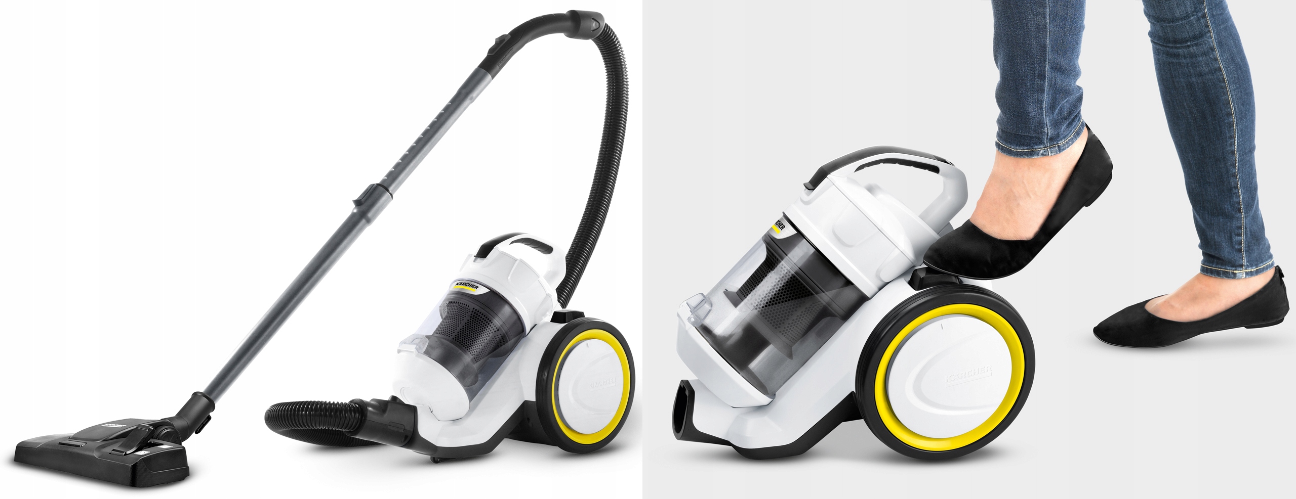 KARCHER VC3 ODKURZACZ CYKLONOWY DOMOWY MEGA ZESTAW Zasięg pracy 7.5 m