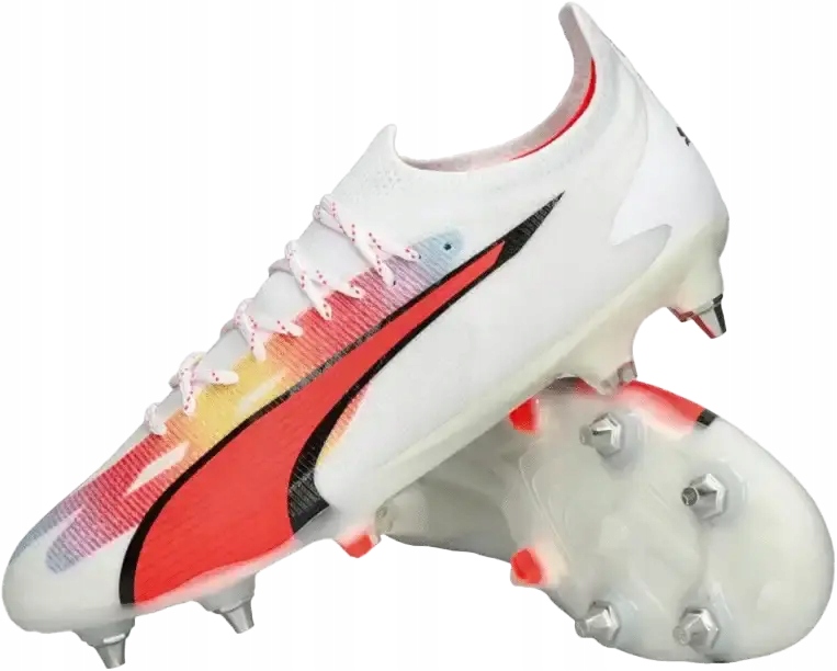 Korkové boty Puma Ultra Ultimate MxSG 46,5 fotbalová obuv Sg měkké trávníkové bílé
