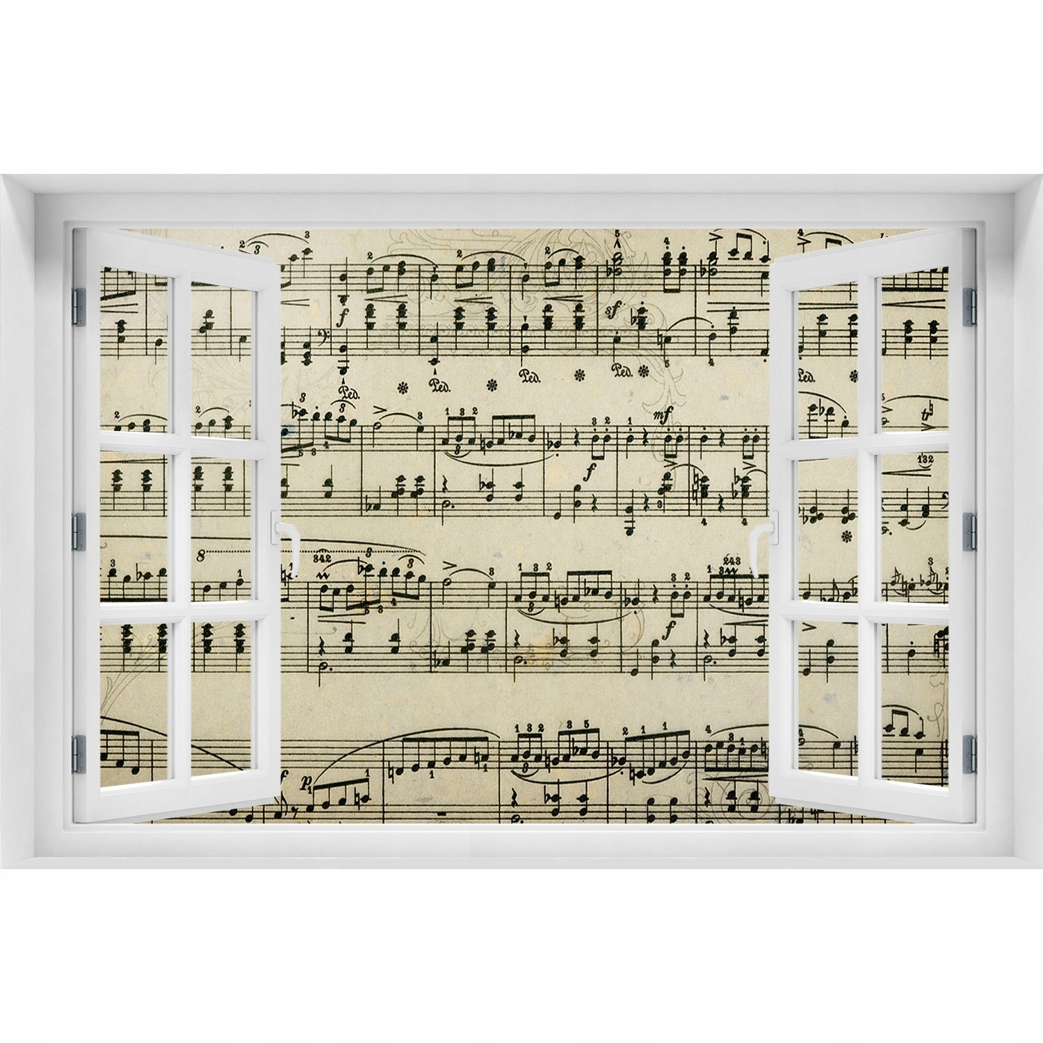 

Fotoobraz Naklejka na ścianę Nuty na pięciolinii