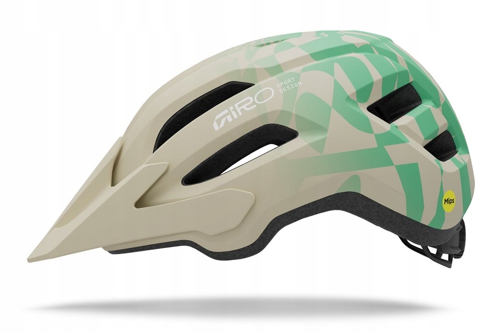 Kask mtb Giro Fixture II Mips matte stone/green rush 54-61cm