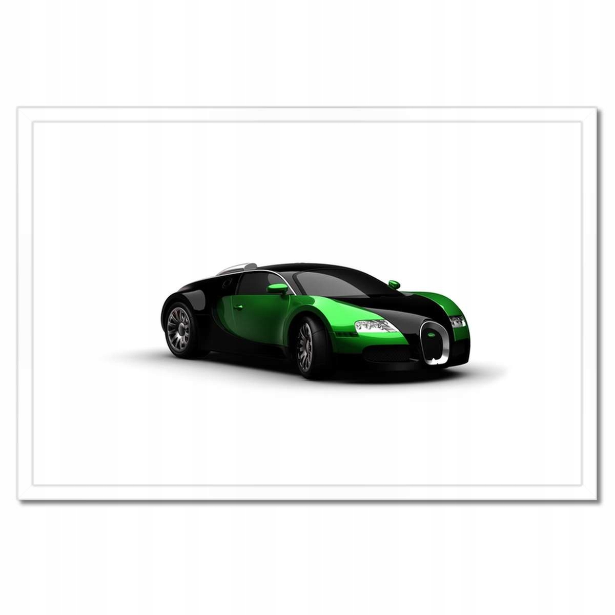 Plakáty v rámu 60x40 Zelené Bugatti Veyron